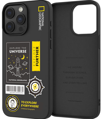 Nat Geo iPhone 15 Pro Max Back Cover Case | Palette Color - Universe Black