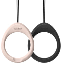 Finger Ring Strap - Black & Pink Sand