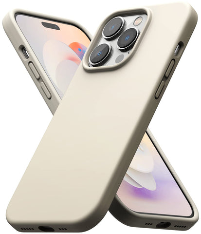 (Refurbished) Apple iPhone 14 Pro Back Cover Case | Silicone - Sand Stone