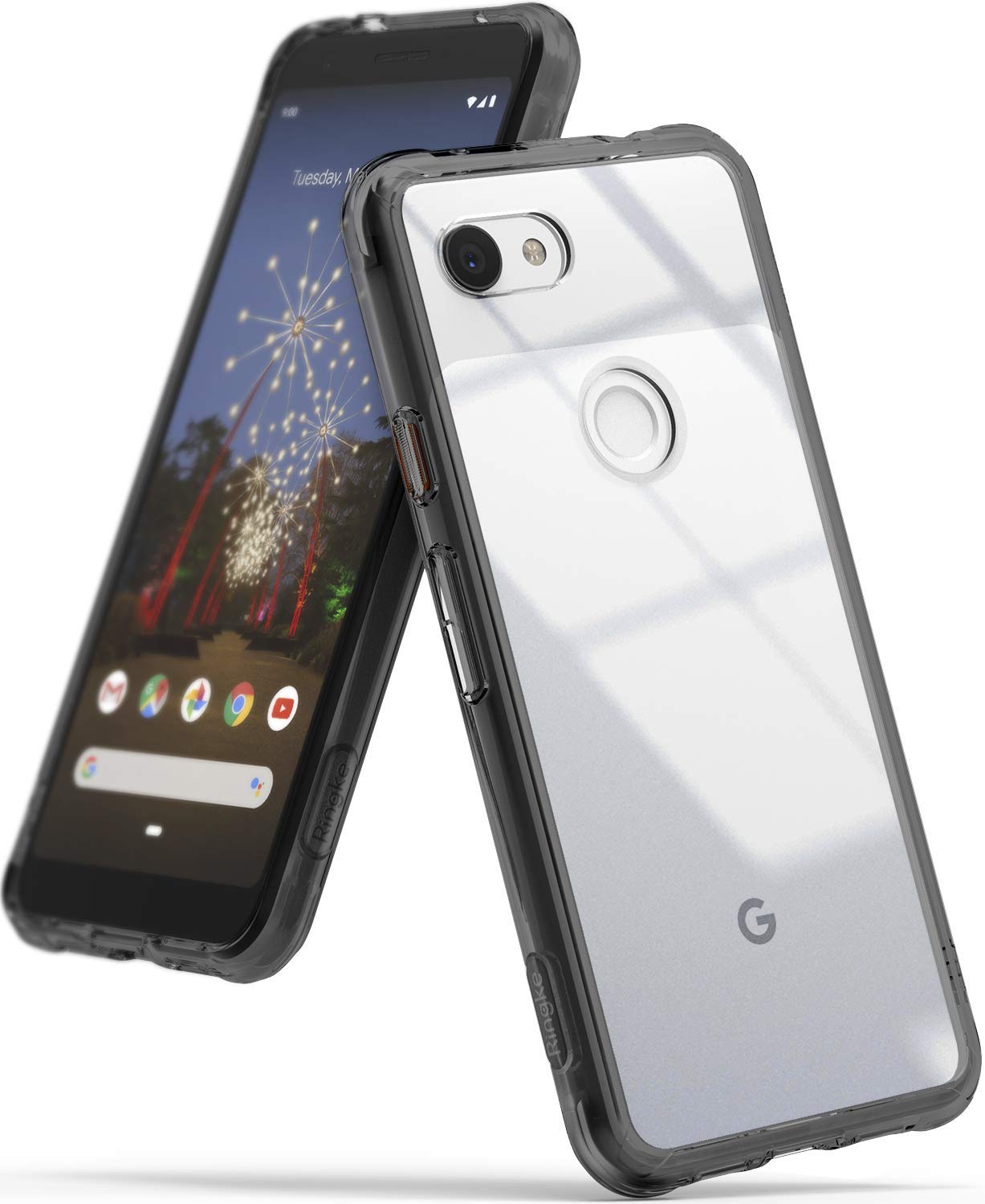 Google Pixel 3a XL Back Cover Case Fusion Smoke Black