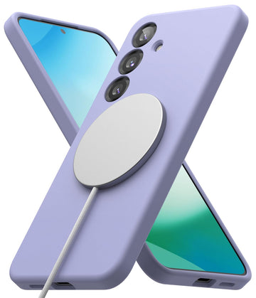 Samsung Galaxy S25 Plus Back Cover Case | Silicone Magnetic - Lavender