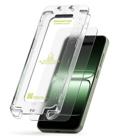 OnePlus 13S Tempered Glass Screen Protector Guard | Easy Slide Transparent - 2 Pack (with Installation Tool)