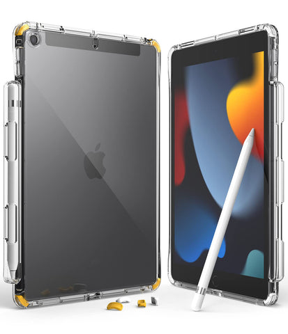 iPad 9th Generation (10.2 inch, 2021)/iPad 8th/7th Gen Back Cover Case | Fusion - White & Yellow