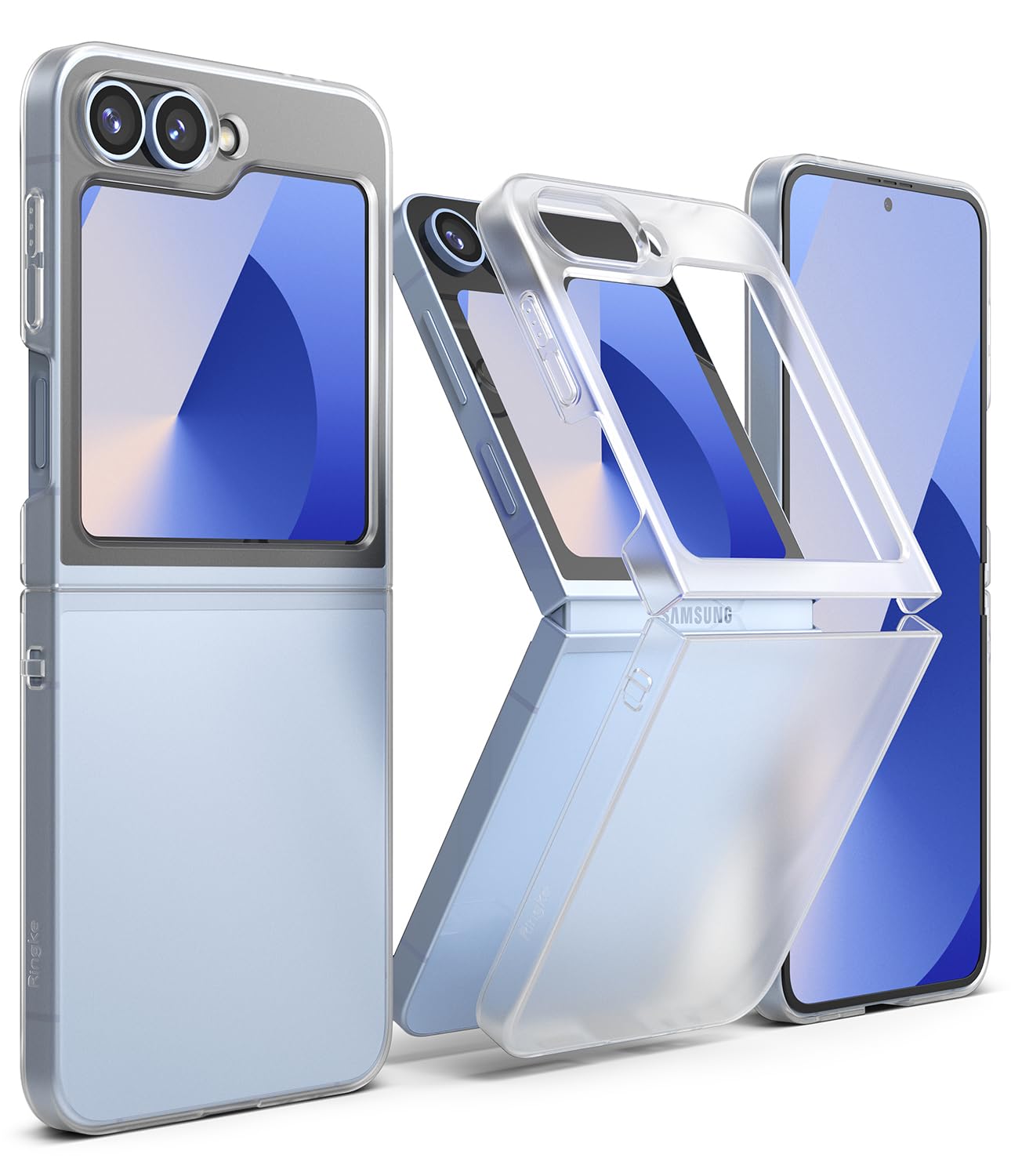 Samsung Galaxy Z Flip Back Cover Case Slim Matte Clear