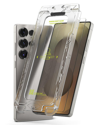 Galaxy S25 Ultra Screen Protector Guard with Installation Tool, Easy Slide Pro Glass | Tempered Glass Film (2 Pack)