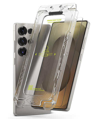 Galaxy S25 Ultra Screen Protector Guard with Installation Tool, Easy Slide Pro Glass | Tempered Glass Film (2 Pack)