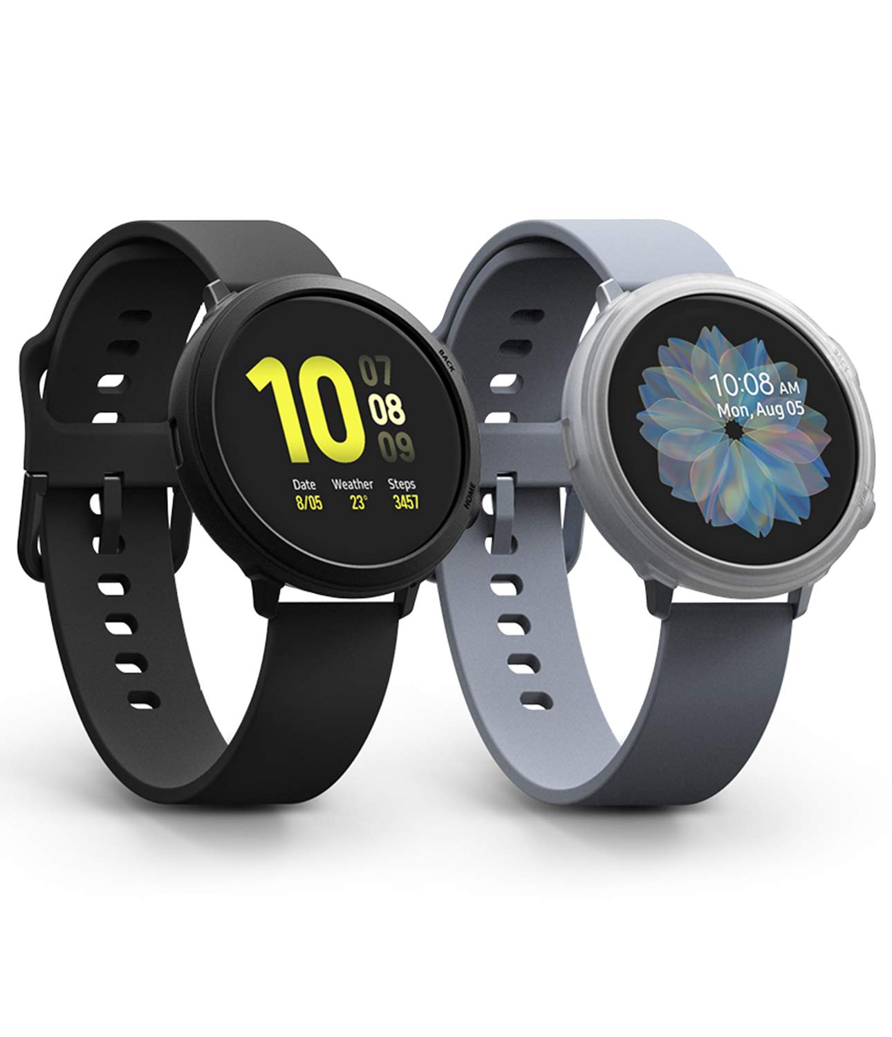 Air Sports Case Designed for Galaxy Watch Active 44mm Black Matte Clear