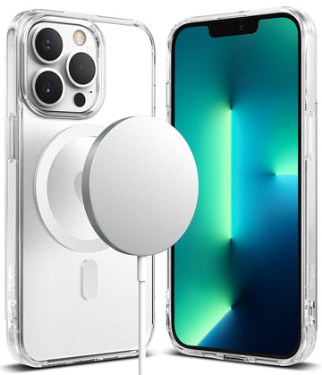 (Refurbished) iPhone 13 Pro Max Back Cover Case | Fusion Magnetic - Matte Clear