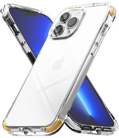 iPhone 13 Pro Max Back Cover Case | Fusion Plus - White & Yellow