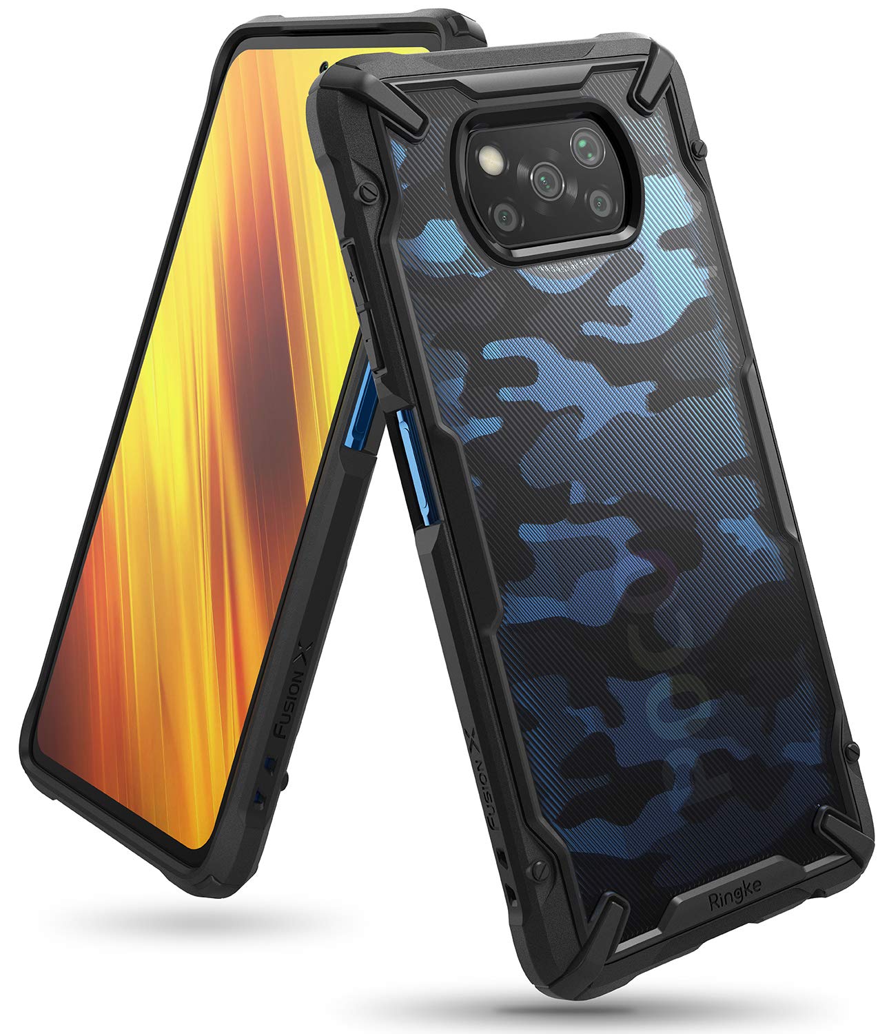 Poco X3 Pro Poco X3 Back Cover Case Fusion X Design Camo Black