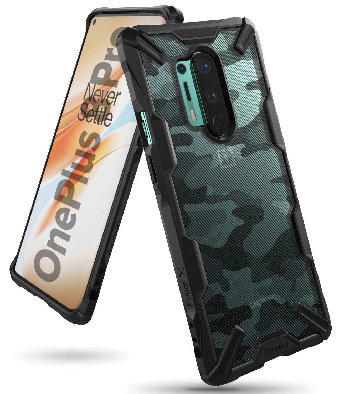 OnePlus 8 Pro Back Cover Case Fusion X Camo Black