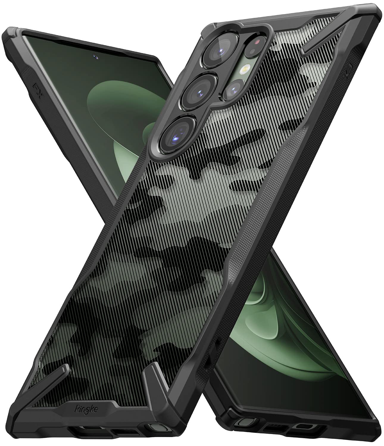 Samsung Galaxy S23 Ultra 5G Back Cover Case Fusion X Camo Black