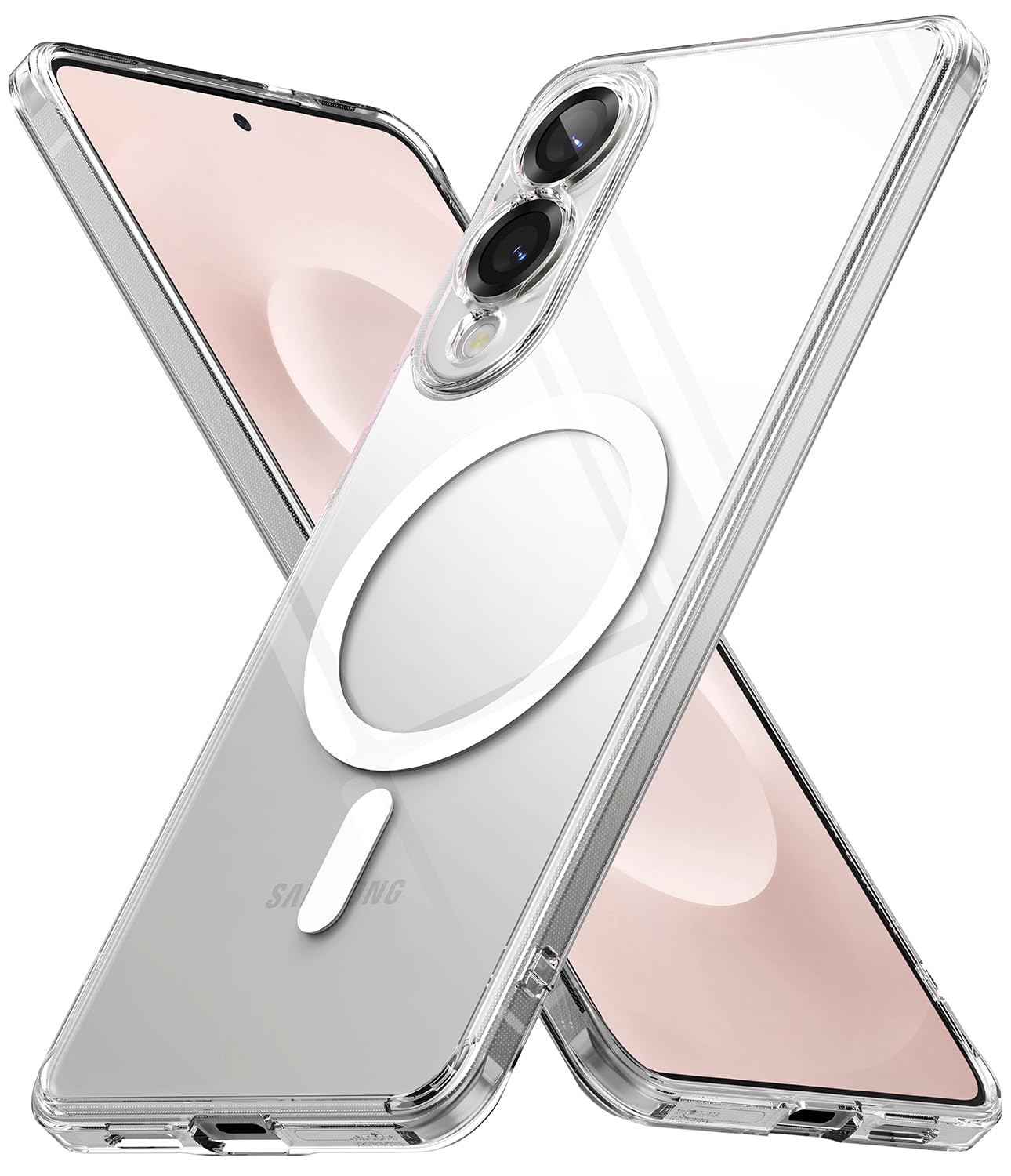 Samsung Galaxy S25 Edge Back Cover case Fusion Magnetic Clear