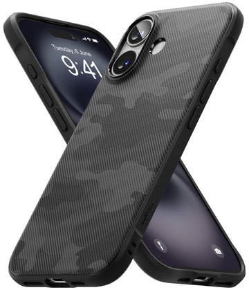 (Refurbished) iPhone 16 Plus Back Cover Case | Onyx Design - Camo Black