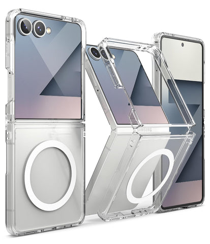 Samsung Galaxy Z Flip 7 Back Cover Case | Fusion Magnetic - Clear