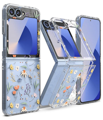 Samsung Galaxy Z Flip 6 Back Cover case | Fusion Design - Dry Flowers