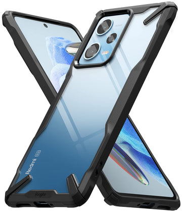 (Refurbished) Redmi Note 12 Pro 5G / Poco X5 Pro 5G Back Cover Case | Fusion X - Black