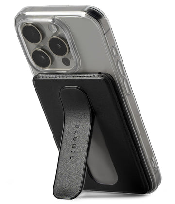 Slide Grip Magnetic Card holder with Wallet - Black