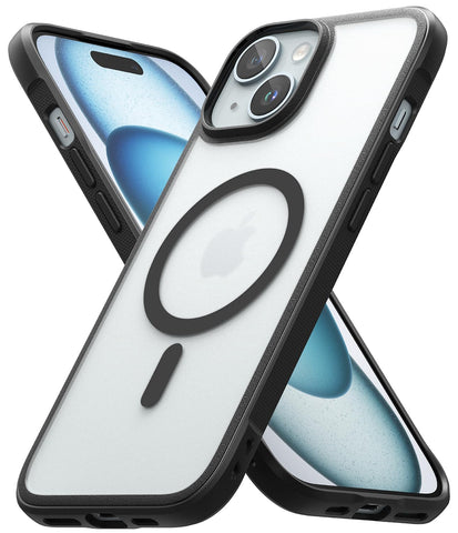 iPhone 15 Plus Back Cover case Fusion Bold | Magnetic Matte - Matte Black