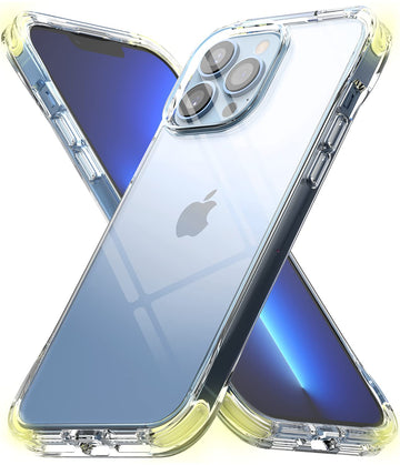 iPhone 13 Pro Max Back Cover Case | Fusion Plus - White & Lime Glow