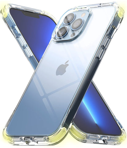 iPhone 13 Pro Max Back Cover Case | Fusion Plus - White & Lime Glow