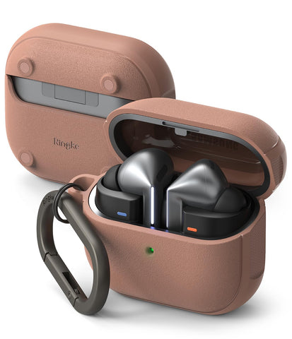 Samsung Galaxy Buds 3 / Buds 3 Pro Case | Onyx Magnetic - Constant Coral