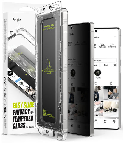 Galaxy S25 Ultra Screen Protector Guard with Installation Tool, Easy Slide Pro Privacy Glass | Tempered Glass Film (2 Pack)