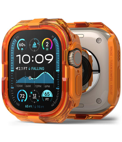 Apple Watch Ultra 2/1 Fusion Bumper Double-Layer Case - Neon Orange