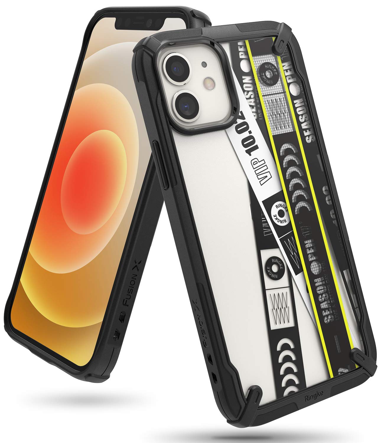 iPhone 12 Mini Back Cover Case Fusion X Design Ticket Band