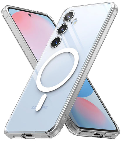 (Refurbished) Samsung Galaxy S24 FE Back Cover Case | Fusion Magnetic - Clear