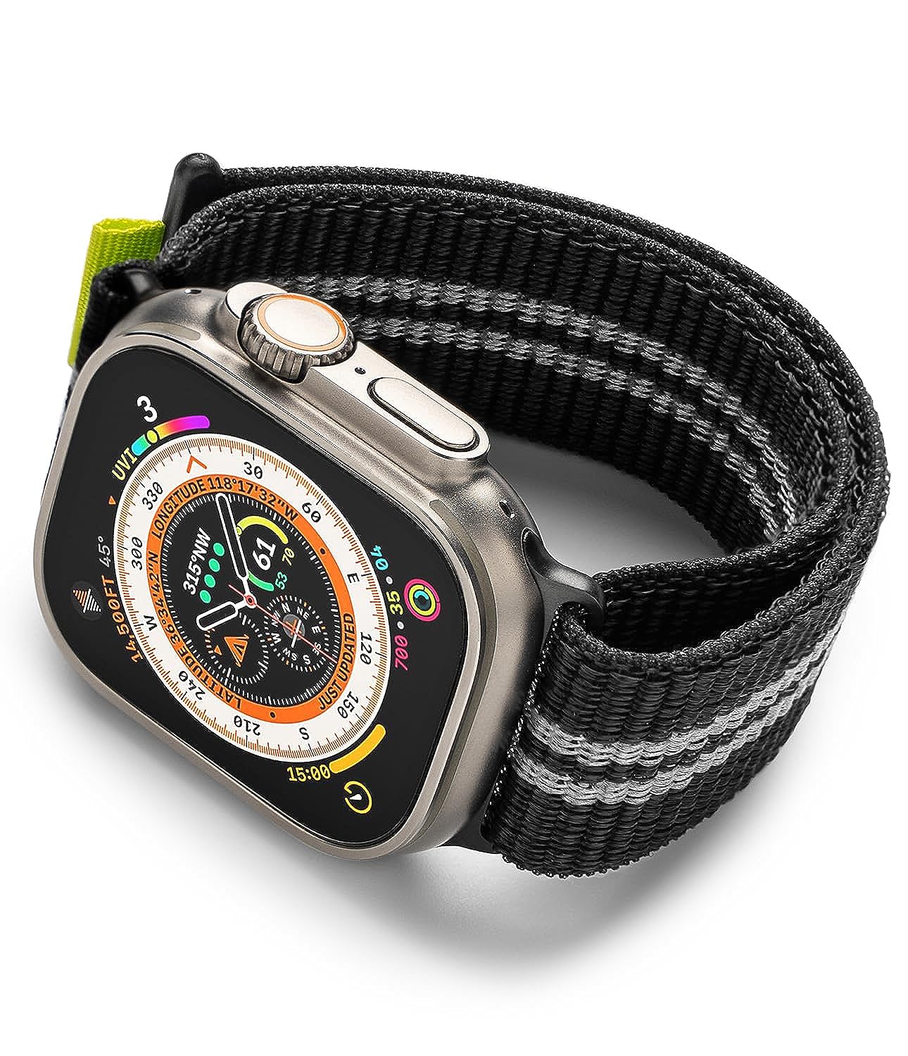 Ringke Sports Air Loop Compatible with Apple Watch Ultra, 8/7 45mm, SE 44mm, Replacement Strap Black