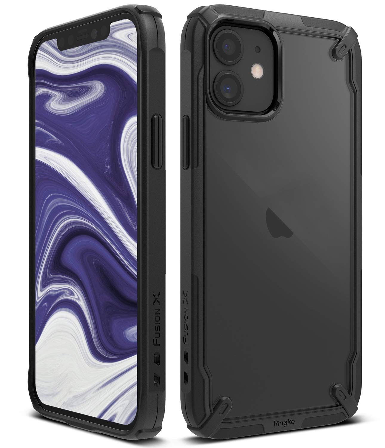 iPhone 12 Mini Back Cover Case | Fusion X - Black