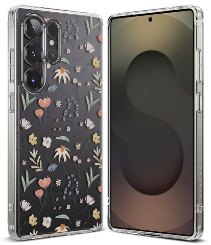 Samsung Galaxy S25 Ultra Back cover case | Fusion Design - Dry Flowers
