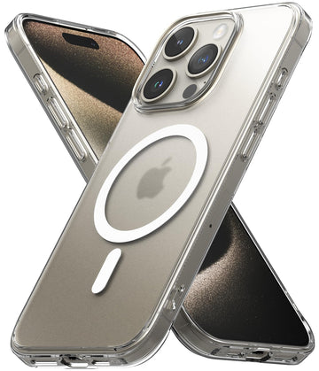 (Refurbished) iPhone 15 Pro Max Back Cover case | Fusion Magnetic - Matte Clear