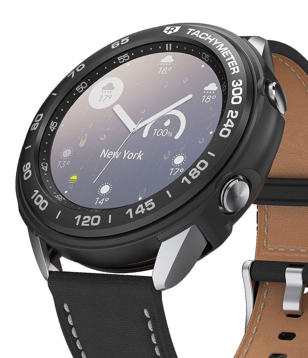Air Sports Bezel Styling Combo Case Designed for Galaxy Watch 41mm Black