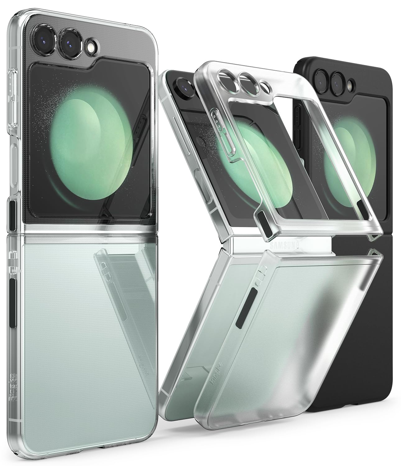 Buy Samsung Z Flip Back Cover Case Slim Matte Clear