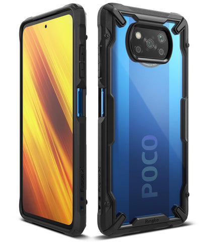 (Refurbished) Poco X3 NFC Back Cover Case | Fusion X - Black