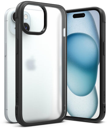 (Refurbished) Ringke iPhone 15 Back Cover case Fusion Bold Matte - Matte Black