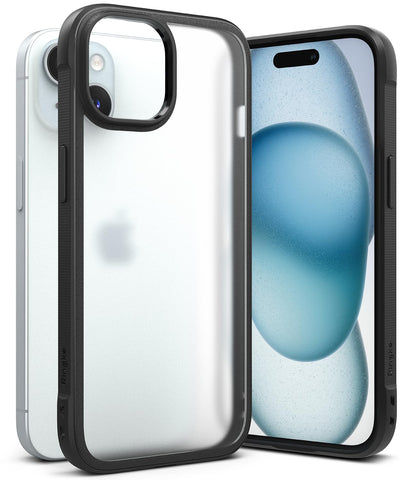 (Refurbished) Ringke iPhone 15 Back Cover case Fusion Bold Matte - Matte Black