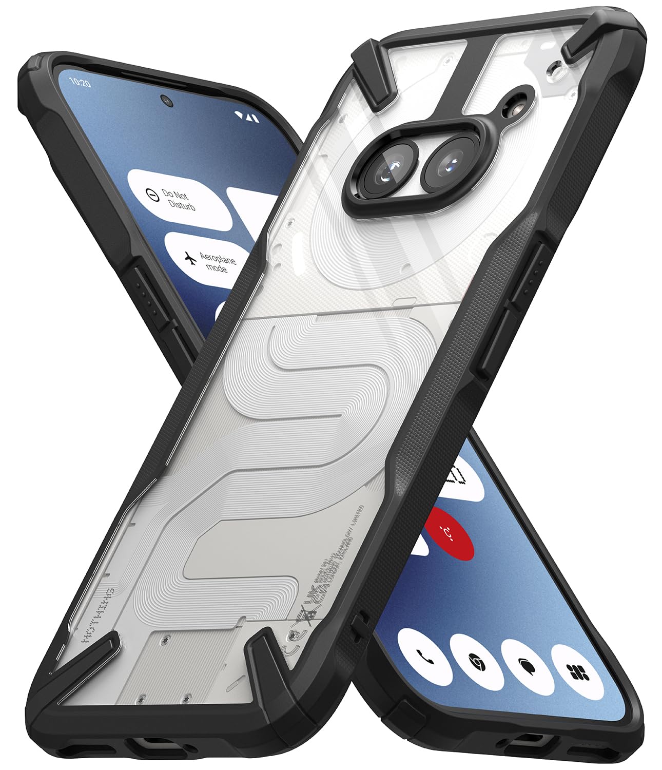 Best Nothing Phone (2A) Back Cover Case Fusion X Black