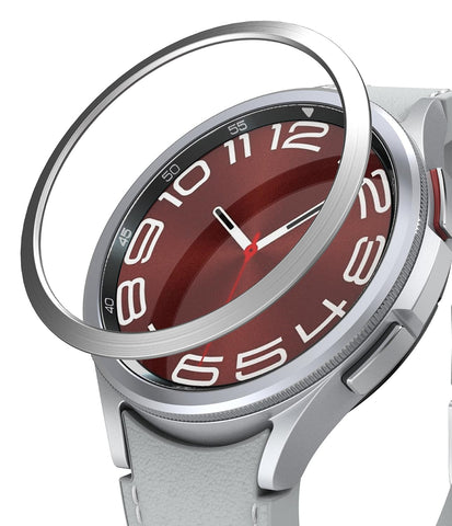 Ringke Bezel Styling Compatible with Samsung Galaxy Watch 6 Classic Case (43mm) - 43-04 (ST) - Silver