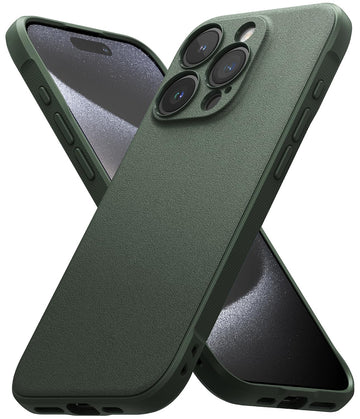 (Refurbished) iPhone 15 Pro Back Cover case | Onyx - Dark Green