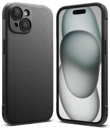 (Refurbished) Ringke iPhone 15 Back Cover case Onyx - Black