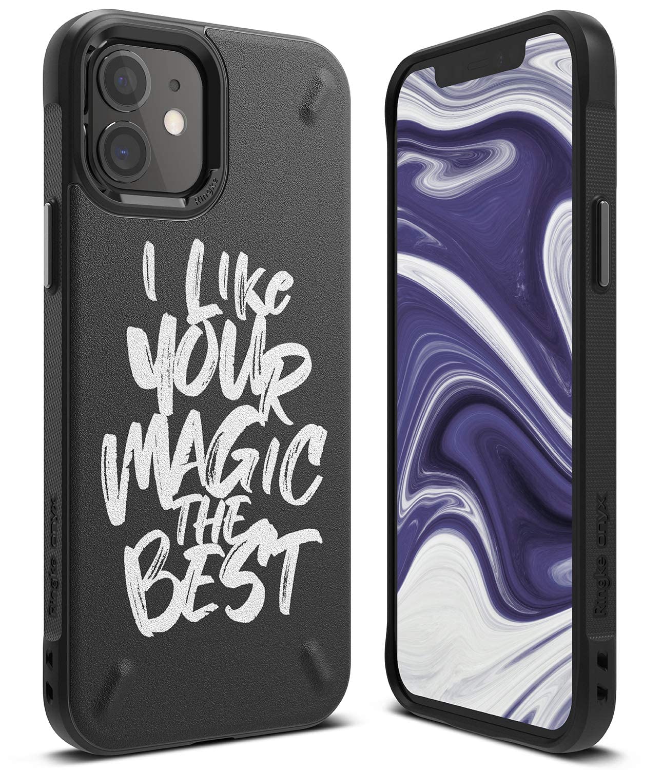 Apple iPhone 12 Mini Back Cover Case Onyx Design The Best