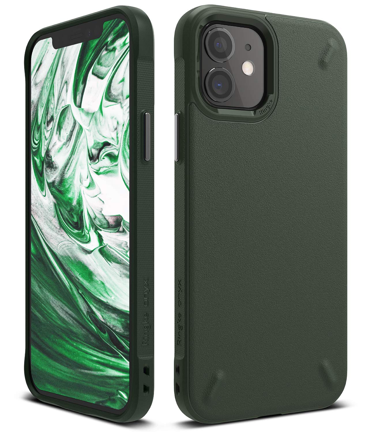 iPhone 12 Mini Back Cover Case Onyx Dark Green1
