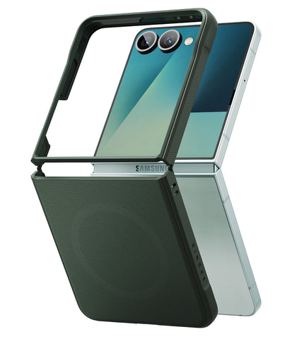 Samsung Galaxy Z Flip 7 Back Cover Case | Onyx Magnetic - Dark Green