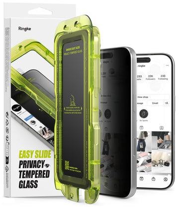 iPhone 17 Pro Max Screen Protector Guard with Easy Installation Tool, Easy Slide Privacy Glass | Tempered Glass (2 Pack)
