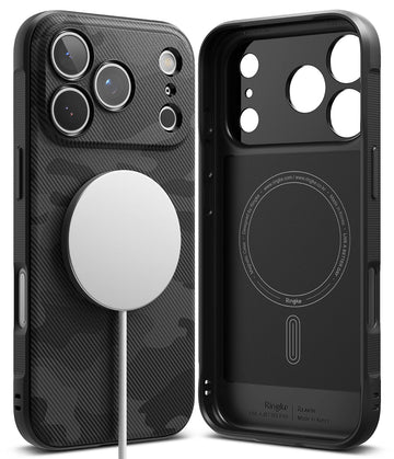 iPhone 17 Pro Max Back Cover Case | Onyx Magnetic - Camo Black