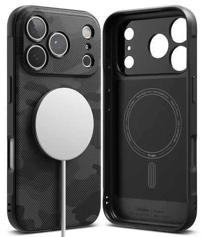 iPhone 17 Pro Max Back Cover Case | Onyx Magnetic - Camo Black