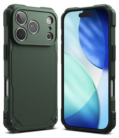 iPhone 17 Pro Max Back Cover Case | Rugged Gear Bumper - Dark Green